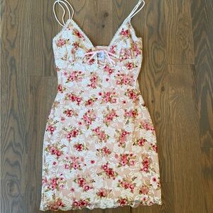 Princess Polly Floral Lace Mini Dress